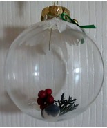 Handcrafted Glass Ball Ornaments Blue Bird - £3.88 GBP