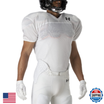 Under Armour Adult Practice Training Jersey Small White Performance Apparel - $46.43