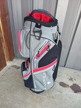 Maxfli Honors 14 Divider Golf Cart Bag Red/White/Grey/Black w Raincover - $80.74