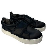 Sam Edleman Shoes Womens 6.5M Levine Satin Sneaker Fray Slip On Platform... - $33.83 CAD