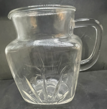 Vintage Federal 1950&#39;s Clear Glass 50 oz. Pitcher with Sunburst &amp; Star P... - €6,83 EUR