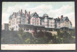 1910s Tacoma Hotel Looking Up From Commencement Bay WA Washington Postcard - £14.65 GBP