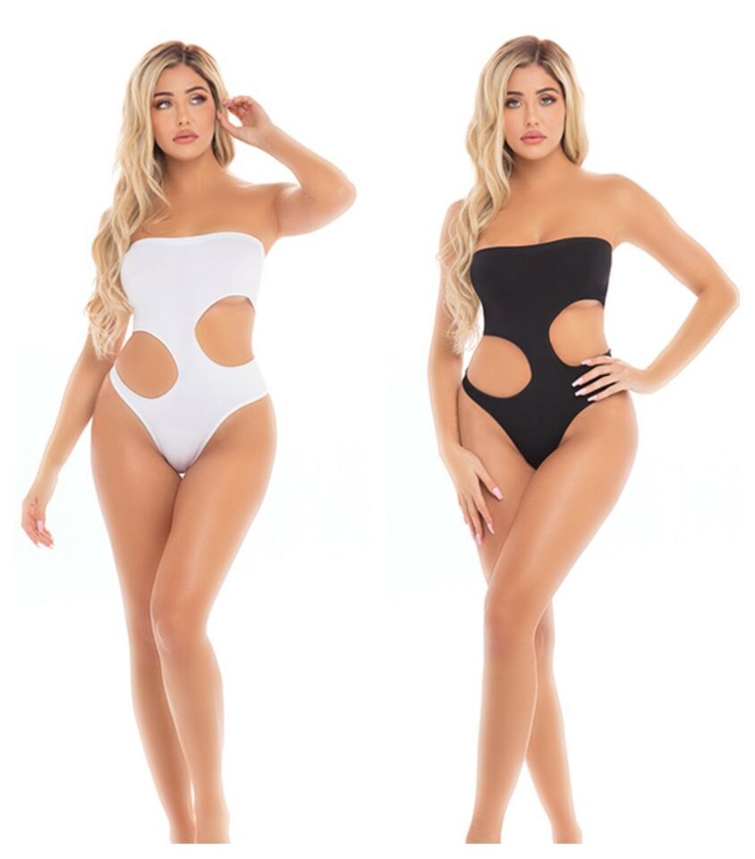 PINK LIPSTICK  FATALE CUTOUT BODYSUIT TEDDY  - $16.99