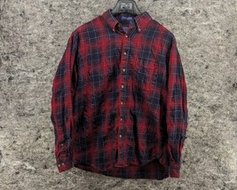 Vintage Pendleton Wool Plaid Flannel Red Button Down Shirt Men’s XL - $22.99