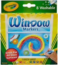 Crayola Washable Window Markers-Assorted Colors 8/Pkg (Pack of 3) - $1,016.28 MXN