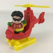 DC Comics Little People Batman Sidekick Robin Figure Helicopter Vehicle ... - $24.70