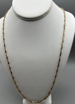 Jewelry Necklace 12/20 Gold Filled Twisted Sprinch Ring 29 Inches in Length - £24.70 GBP