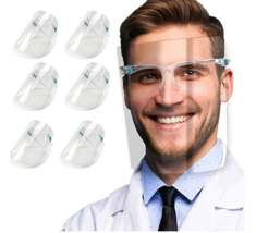 10 Pack Face Shield w/ Glasses Face Shield Visor Face Shield for Hospital - £7.45 GBP