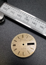Vintage 1960s Bulova Accutron Men&#39;s Watch Dial w/ Gold hour marker Windo... - £18.95 GBP