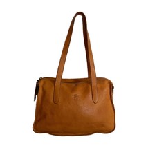  IL Bisonte Leather shoulder Tan/Saddle bag - $173.25