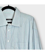 NWT BURBERRY blue &amp; pink striped button down shirt size XL Men’s spring ... - $165.03 CAD