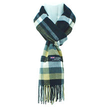 Black Yellow Plaid Cashmere Scarf Scarves Scotland Mens Womens - $13.98