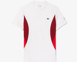 Lacoste Novak Short Sleeve T-Shirts Men&#39;s Tennis Tee Sports Red NWT TH75... - £80.03 GBP