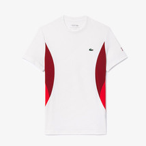 Lacoste Novak Short Sleeve T-Shirts Men&#39;s Tennis Tee Sports Red NWT TH753954G001 - £79.59 GBP