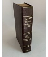 Holy Bible KJV  Zondervan - Imperial Pica Type Pronouncing Small Brown L... - £38.93 GBP