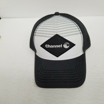 Channel Seed Adjustable Strapback Hat, Black &amp; White Design, Farming, New - £13.20 GBP