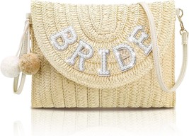 Woven Bride Straw Shoulder Bag  - £33.96 GBP