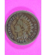 1863 Copper Nickel Indian Head Cent Penny Rare Type Coin Exact Coin Pict... - $22.33 CAD
