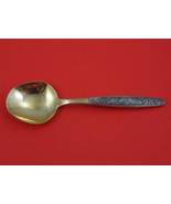 Russian .916 Silver Berry Spoon HH All Silver GW Bark Motif Handle Sovie... - $215.89 CAD