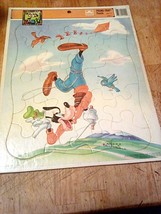 Vintage Walt Disney Goofy Frame Tray Puzzle Golden 4550C-7 - $8.90