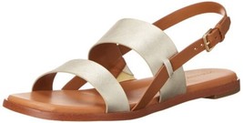 Cole Haan Women&#39;s Flynn Flat Sandal  W25346 Gold/Honey - $60.00