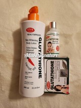 Newly improved Glutathione Advanced active  lightening lotion,soap,serum... - $70.00