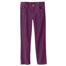 Girls Pants Corduroys Purple Sonoma Sequined Skinny Straight Adjustable Waist-6X - £11.68 GBP