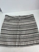 Loft Pencil Skirt Size 16 Knee Length Lined white Black Geometric - £7.00 GBP