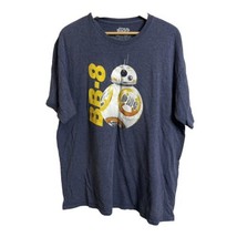 Star Wars BB-8 Droid Navy Heather Men&#39;s Graphic T-Shirt Size XL Short Sleeve - £6.48 GBP