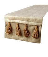 Kayla - Gold Suede Decorative Table Runner - $60.44+