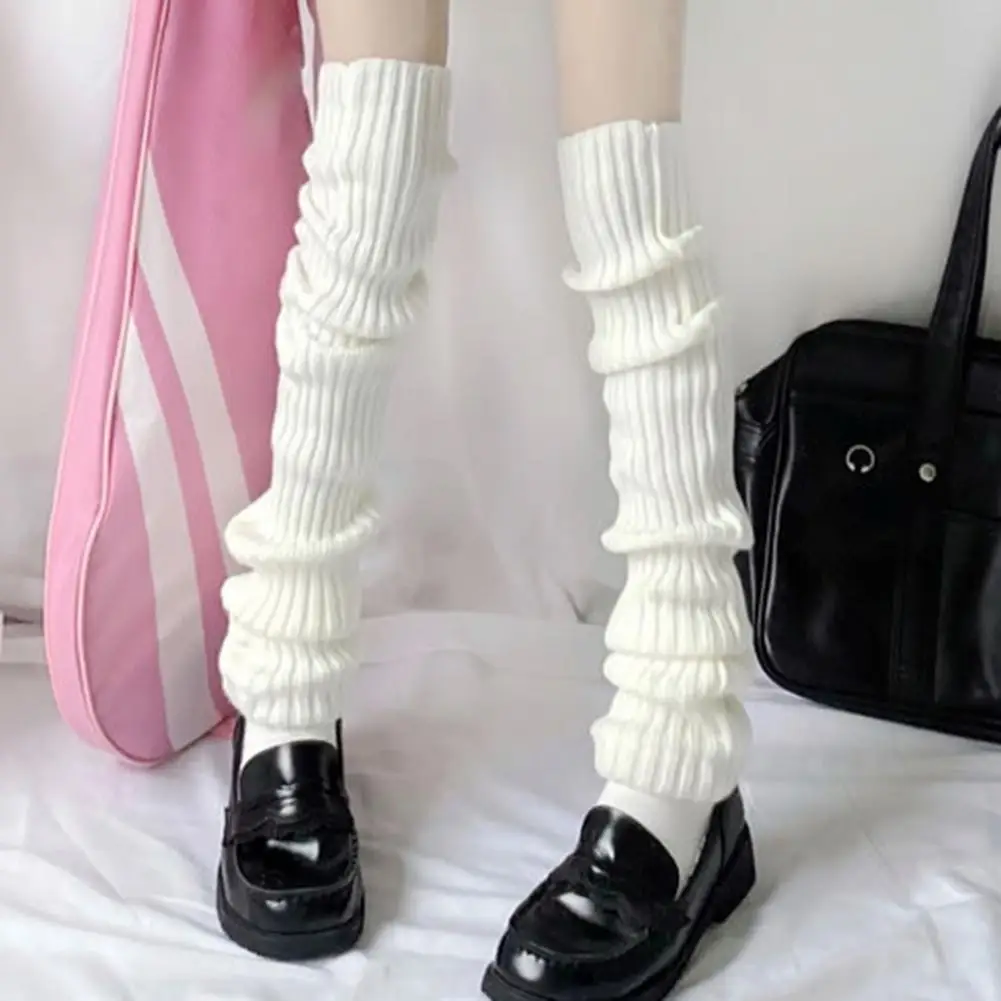 Sporting 70cm Over Knee Japanese JK Uniform Leg Warmers Korean Lolita Winter Gir - £18.47 GBP
