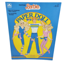 VINTAGE 1985 GREAT SHAPE BARBIE + KEN PAPER DOLL MATTEL BOOK NEVER USED ... - £26.18 GBP