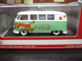 Coca-Cola 1959 VW T1 Kombi /Samba Bus Flower  1:43  scale New - $34.40