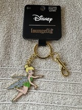 NEW Loungefly Disney Tinker Bell Gold Keychain Bag Charm Wings Move Tink... - £17.30 GBP
