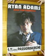 Ryan Adams Poster Assolo Performance Viso Colpo 2002 Passionskirche - $251.95 CAD