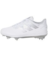 adidas Men&#39;s Adizero Afterburner 8 Baseball Shoe, White/Silver Metallic/... - £59.86 GBP