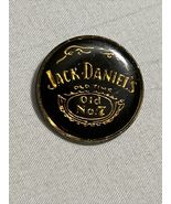 Jack Daniels Tennessee Whisky Old No.7 Black and Gold Pin Lapel Hat Vintage - £14.15 GBP
