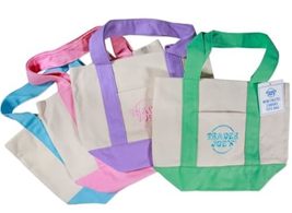 Set of Four Trader Joe&#39;s Mini Canvas Totes Bags - $97.99