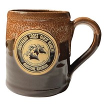 Deneen Pottery Southern Cross Guest Ranch Souvenir Mug 12-14oz Madison, ... - $28.02