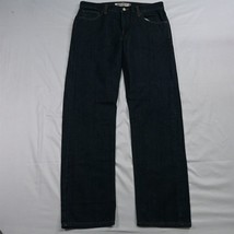Levi&#39;s 36 x 34 505 Regular Fit Straight Dark Rinse Denim Jeans - £22.27 GBP