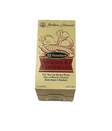Canning Lids &amp; Bands Golden Harvest™ 12 Count Regular Mouth Pack! Made i... - $8.27