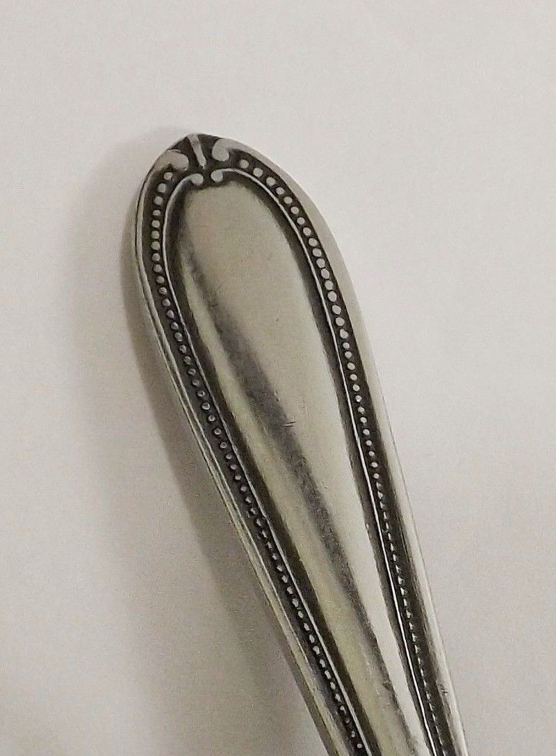 Stanley Roberts Cameo  Set of 4 Teaspoons Black Beaded Accent Stainless 6 1/4" - £5.31 GBP