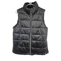 Zeroxposure Velour Black Puffer Vest Women's Size Large Soft 2 Pocket - €21,30 EUR