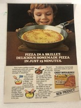 1970s Chef Boyardee Pizza In A Skillet Vintage Print Ad Advertisement pa16 - $7.91