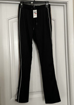 women heartloom trousers pants with metallic side stripe - $19.95