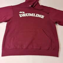 Jerzees Nublend ACA DRUMLINE Men's Red Cotton Blend Pullover Hoodie Sweatshirt M image 9