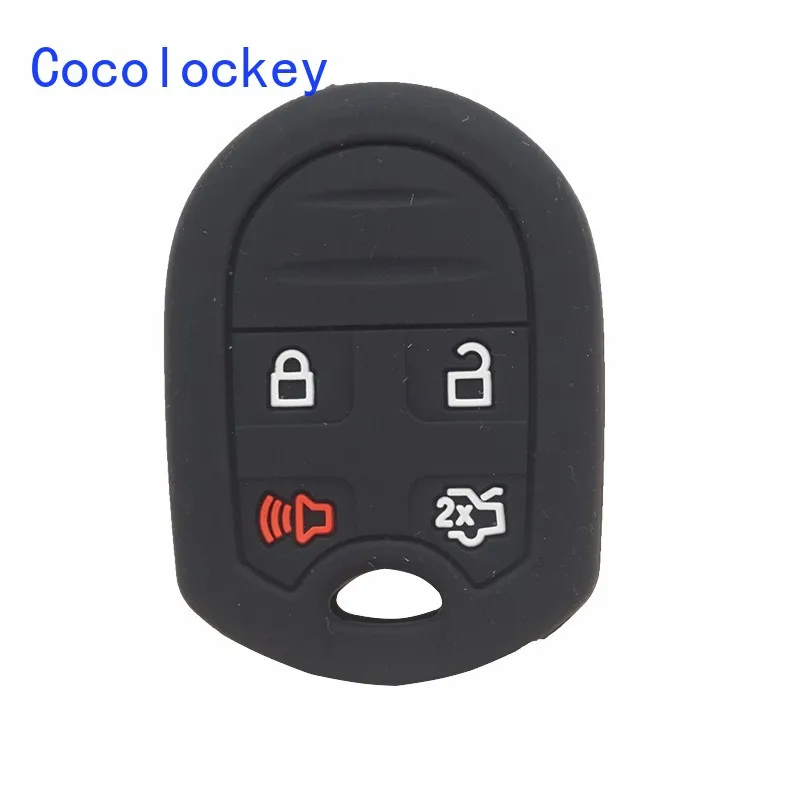 Ckey silicone car key case cover for ford explorer flex taurus edge f 150 smart keyless thumb200