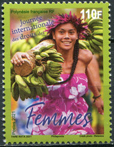 French Polynesia 2021. International Day of Women&#39;s Rights (MNH OG) Stamp - £2.17 GBP