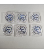 Las Vegas Coasters Set of 6 Plastic Blue Graphics and Clear - $10.98