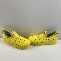 HUNTER Original Lightweight Yellow Perforated Outdoor Shoes Unisex Boy 4/Girls 5 - £11.15 GBP